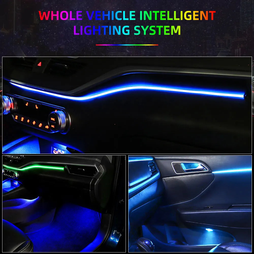 18 In 1 LED Car Ambient Lights Interior LED Acrylic Strip Light