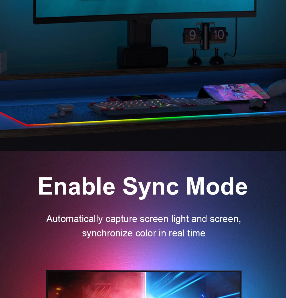 Smart Ambient TV PC Display Sync Computer Monitor Backlight