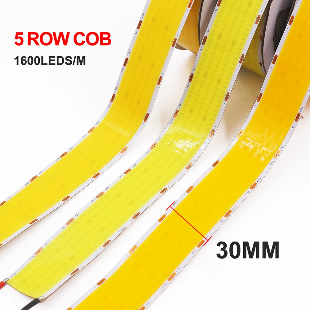 LED Strip Super Bright Flexible Tape High Density Linear Lights