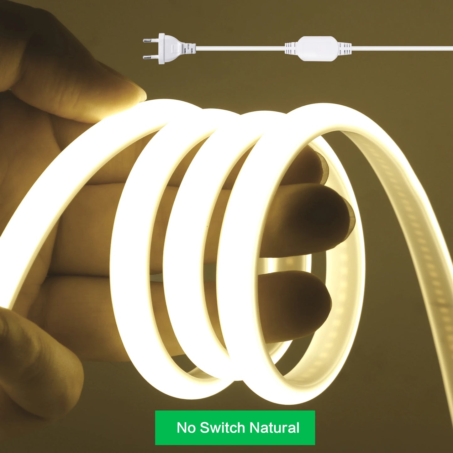 AC 220V Dimmable COB LED Neon Strip With Dimmer Lighting