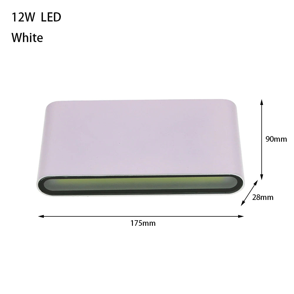 6W 12W 24W LED Outdoor Waterproof Wall Lamp