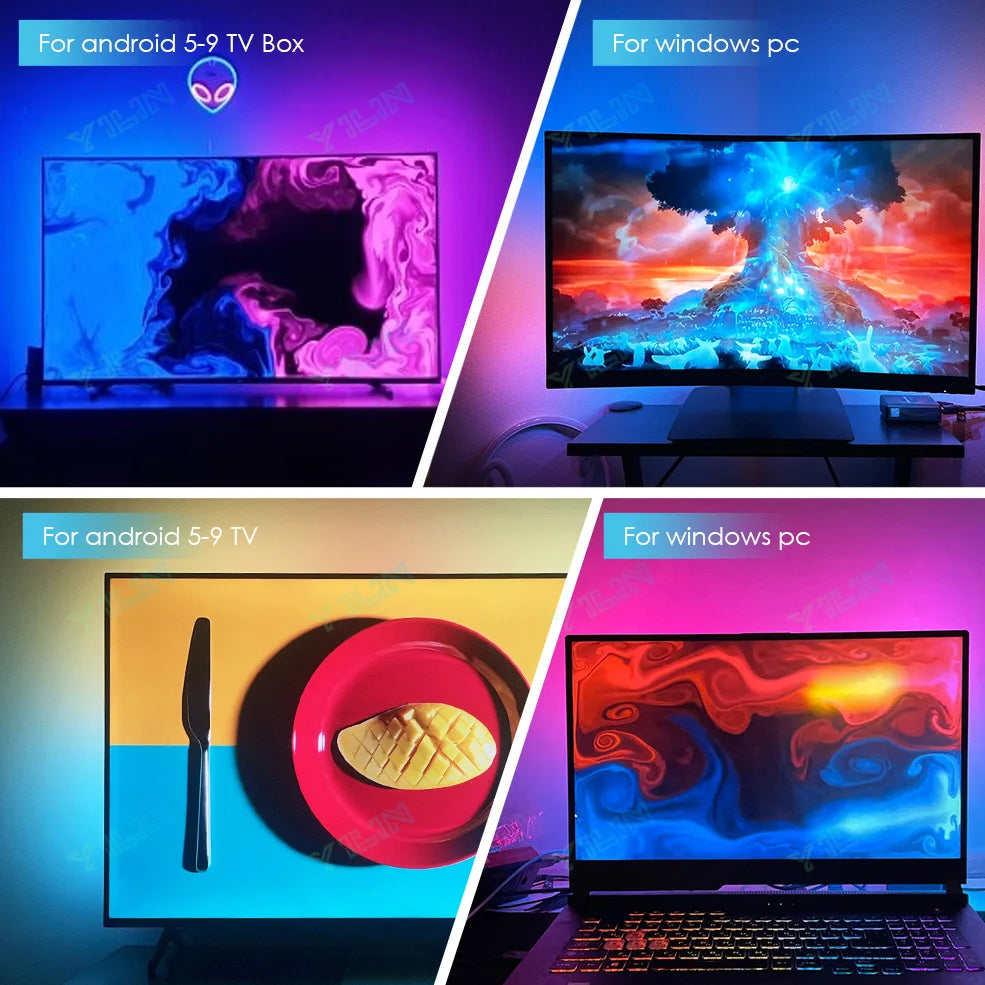 RGBIC LED Strip Immersive Computer Backlight PC/TV Monitor
