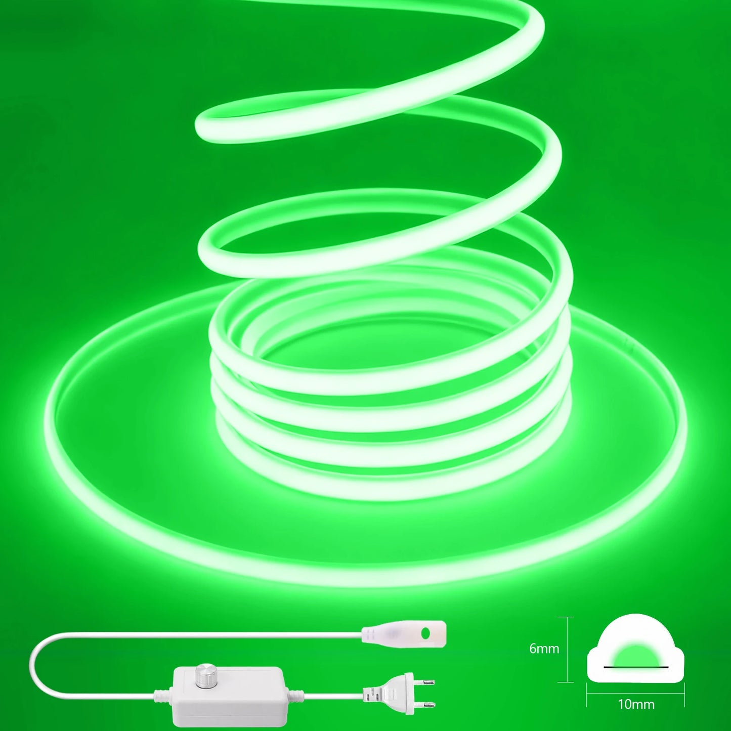 220V COB LED Light Strip IP65 Waterproof Ribbon Tape