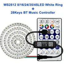 USB RGB Led Ring WS2812B With 28Keys BT Music Controlle