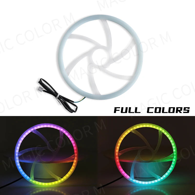 18 in 1 Car Ambient Light 64 Color Acrylic Strips App Control