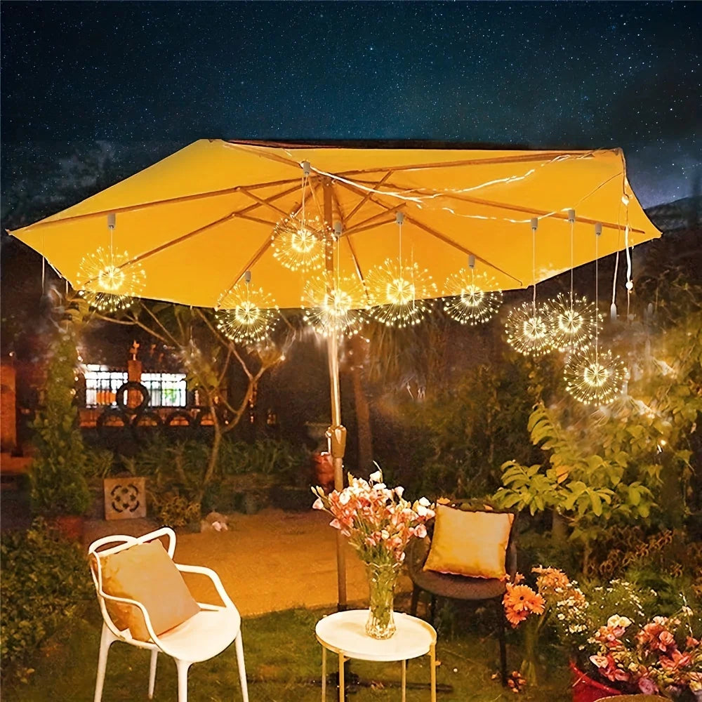 Suspended Solar Firework Light 360/480 Led Star Burst Light