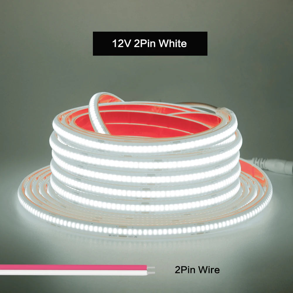 IP68 Waterproof COB LED Strip Lights Ribbon Tape