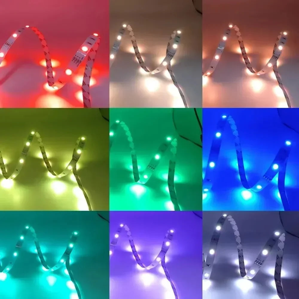 Led Tape Ice String Usb 5V 5050 Rgb Color Changing Led Lights