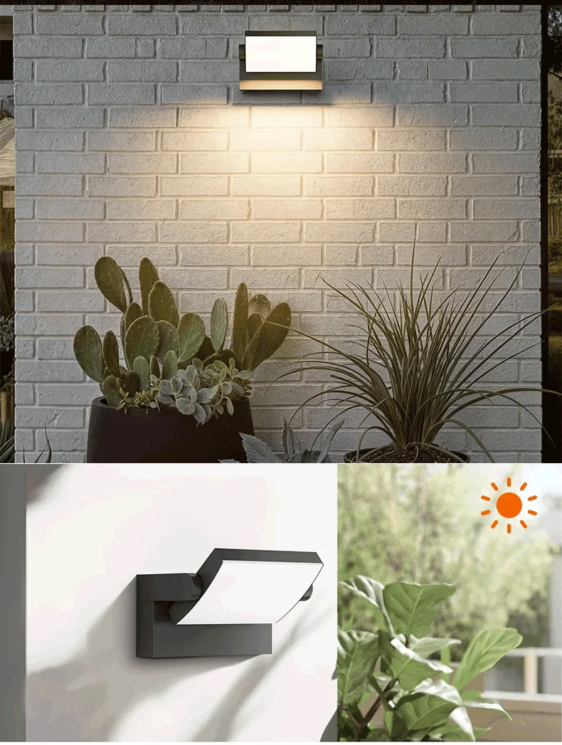 Motion Sensor Outdoor Wall Lamp IP65 Waterproof LED Porch