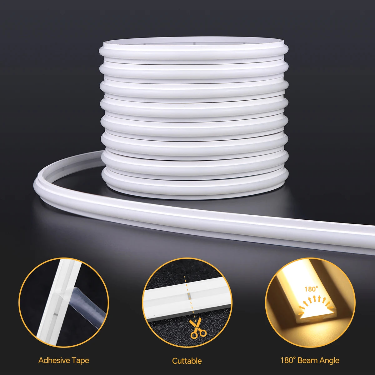 Neon Cob LED Strip Lights with Penetrable Wood Hand Sweep Touch