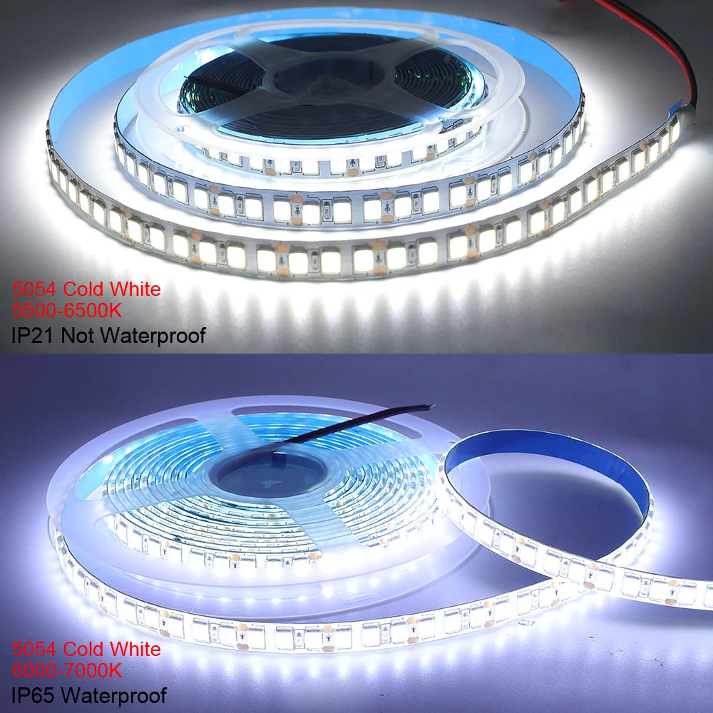 12V 5M LED Strip Light 5054 5050 2835 RGB SMD 120led 60LED Tape