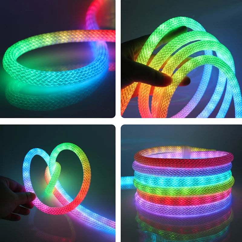360 Degree Round Reticulate Neon LED Strip with Remote Control
