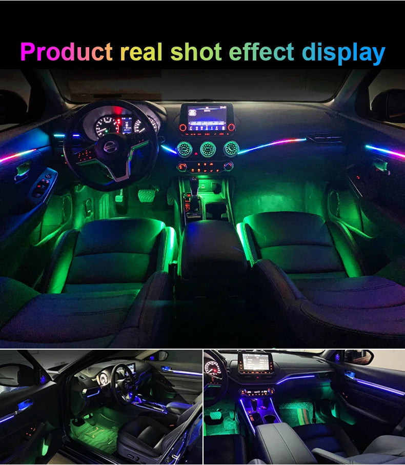 18 in 1 Newest Hidden Car LED Ambient Light Smoke