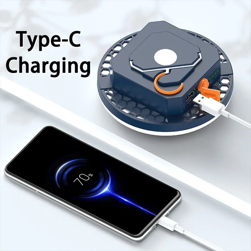 MOSLIGHTING Camping Light Rechargeable Lantern Portable Flashlight