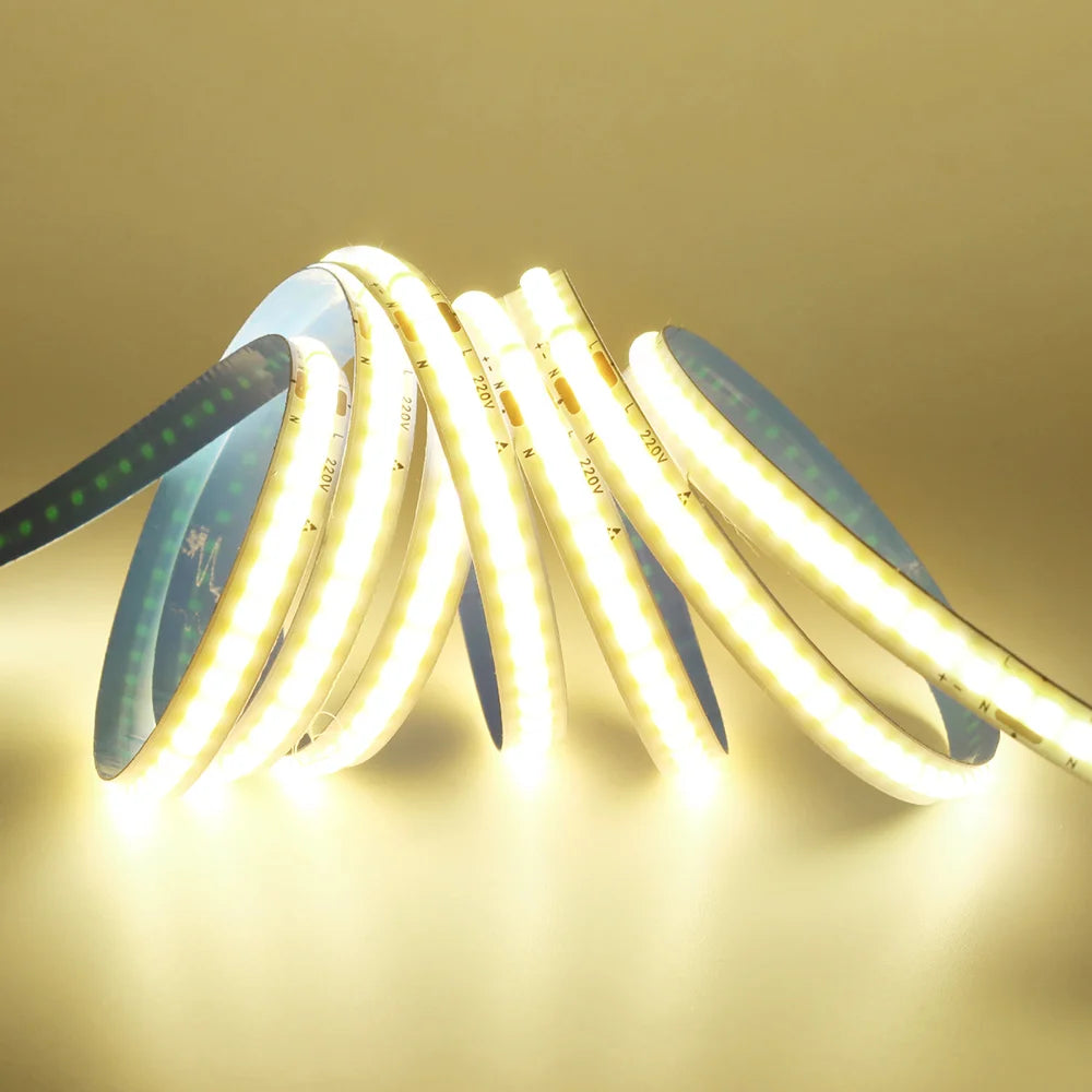 Led Strip COB 220V High Brightness Flexible Light Tape