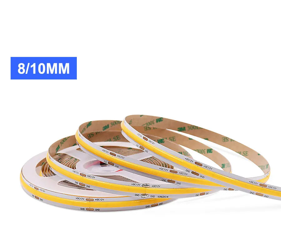 FOB COB LED Strip Lights  Flexible Dimmable LED Tape