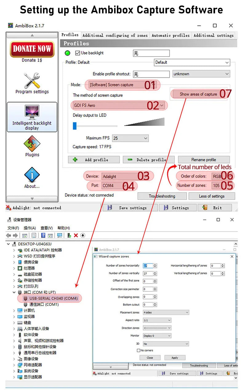 RGBIC LED Strip Immersive Computer Backlight PC/TV Monitor