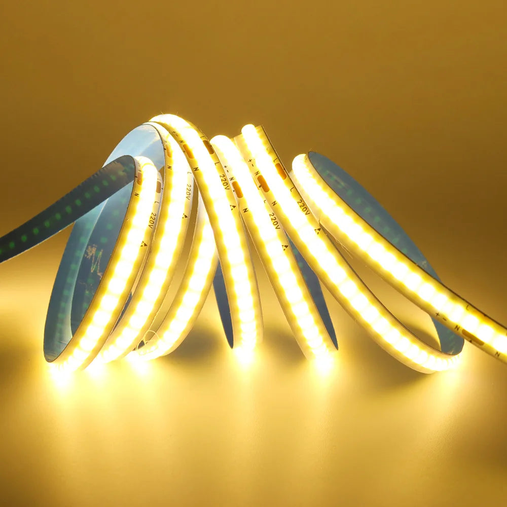 Led Strip COB 220V High Brightness Flexible Light Tape