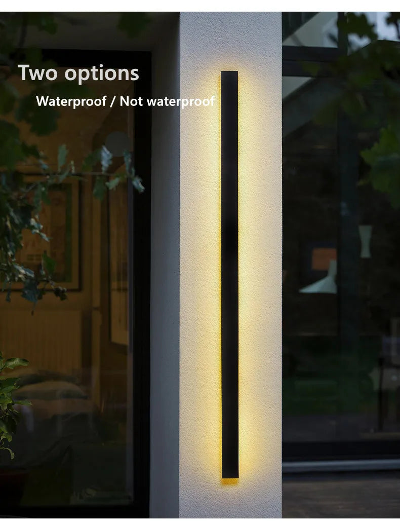 Waterproof LED long wall light ip65 outdoor lighting garden