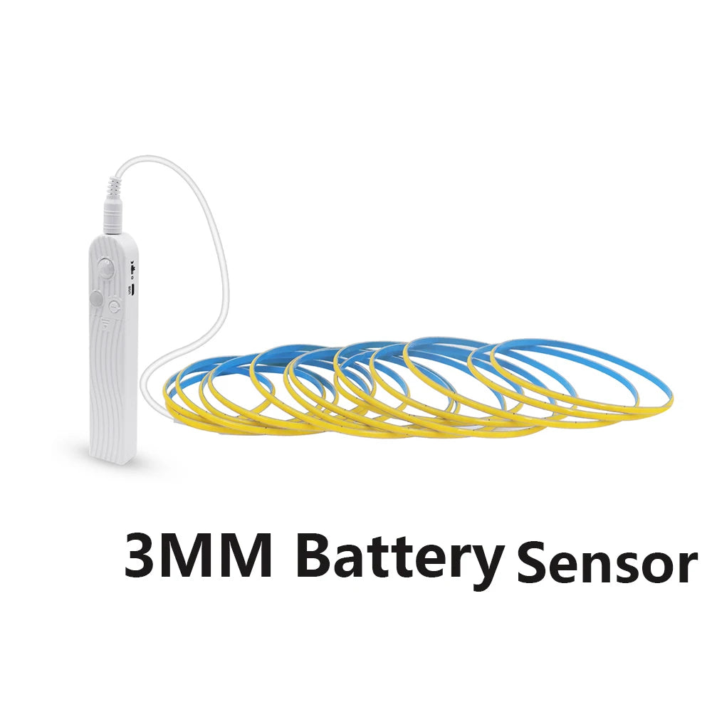 5V 3mm 5mm 8mm COB LED Strip Lights USB Motion Sensor