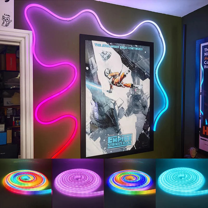 360 Degree Round Reticulate Neon LED Strip with Remote Control
