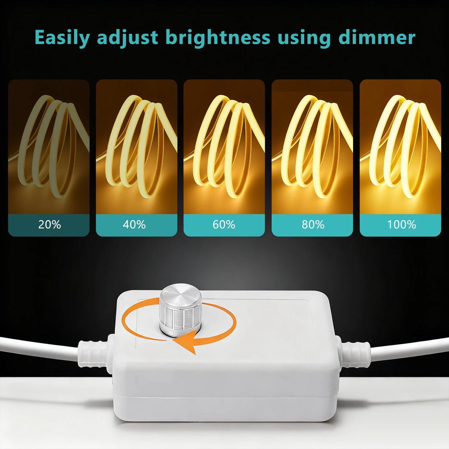 220V COB LED Light Strip IP65 Waterproof Ribbon Tape