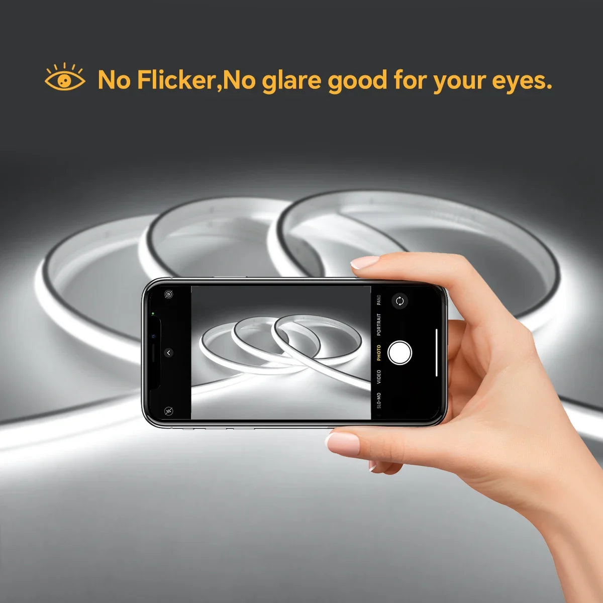 24V COB Neon Strip Light 280LEDs/M Solid Silicone Gel Tube