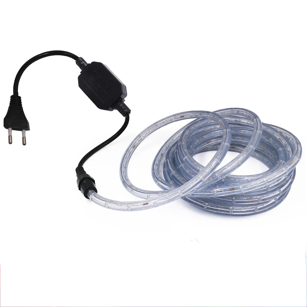 220V Neon Strip Light 360 Rainbow Tube Flex Neon Sign