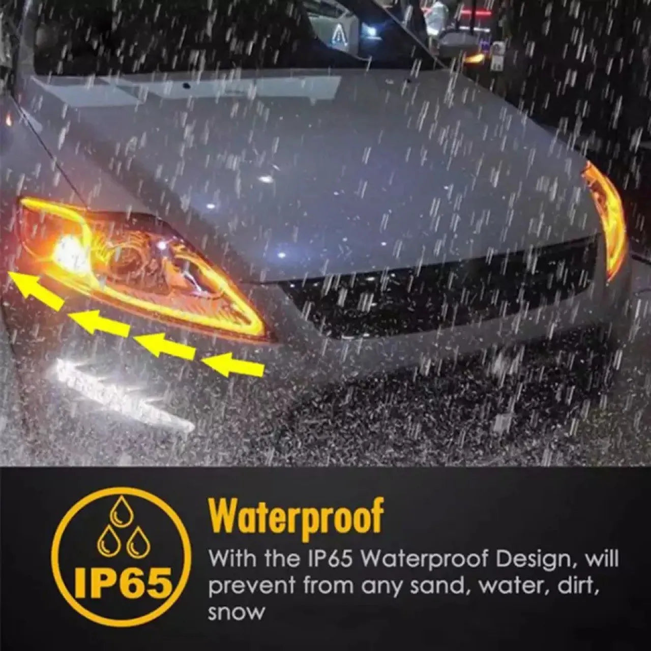 LED Car Daytime Running Lights Flexible Waterproof Strip