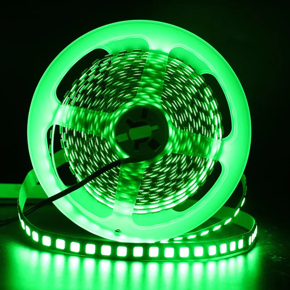 12V 5M LED Strip Light 5054 5050 2835 RGB SMD 120led 60LED Tape