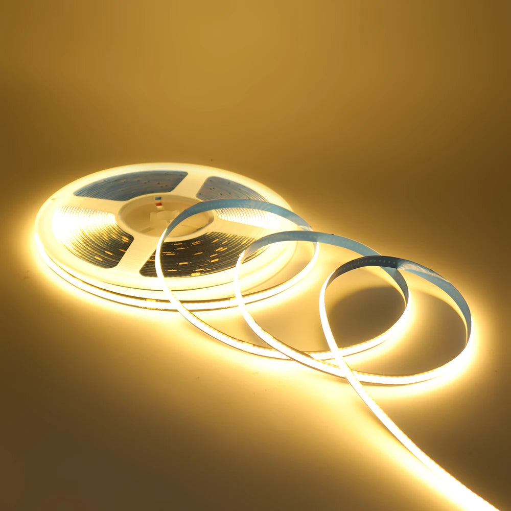 Black PCB COB LED Strip Light High Density Lighting