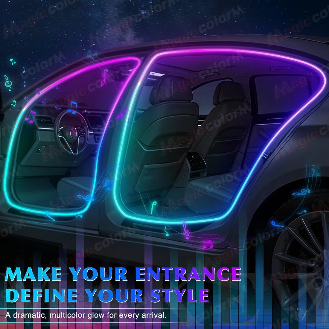 Symphony Car Door Frame Ambient Lights Universal