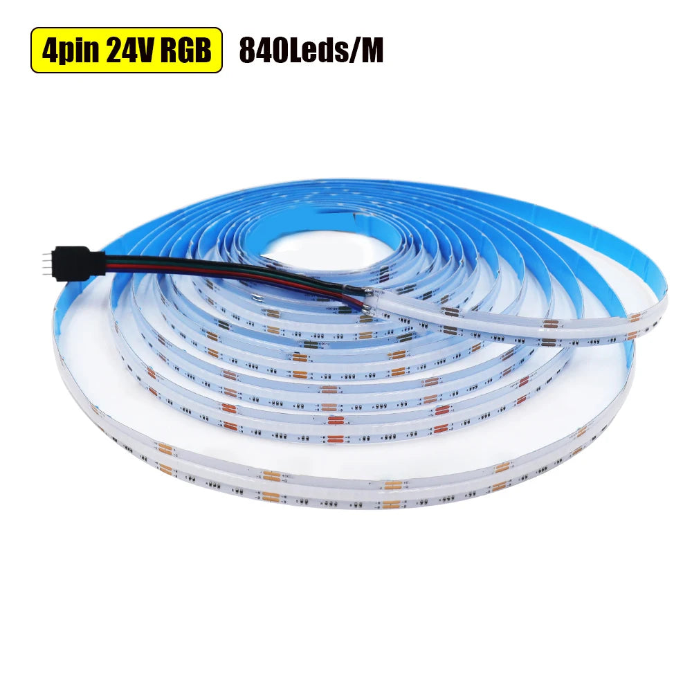 DC 12V 24V COB LED Strip RGBCCT High Bright Led Tape Diode