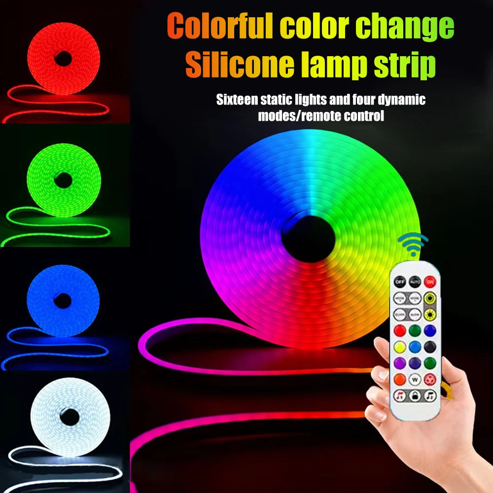 TUYA WIFI LED Neon Strip Lights RGBIC Waterproof Voice Control