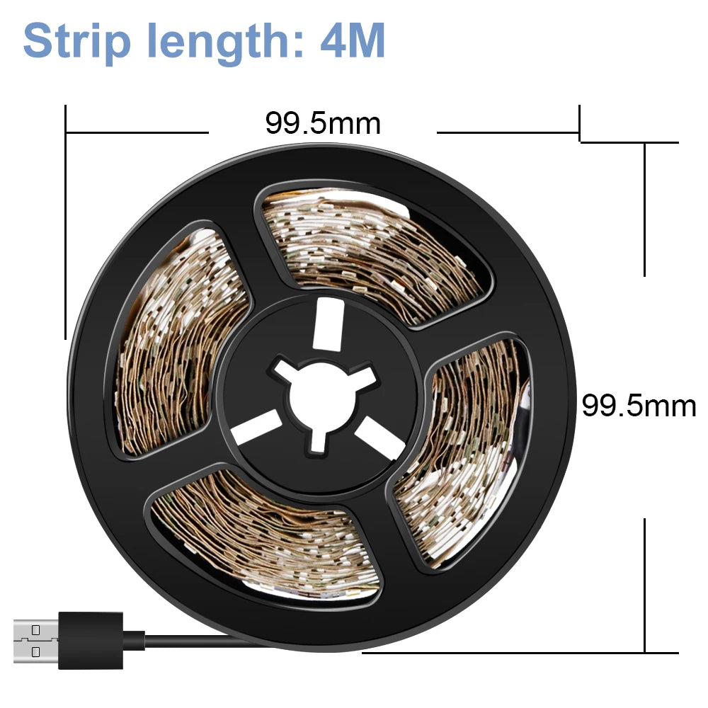 USB Strip Light LED Flexible Lamp Ribbon Diode Tape Lights