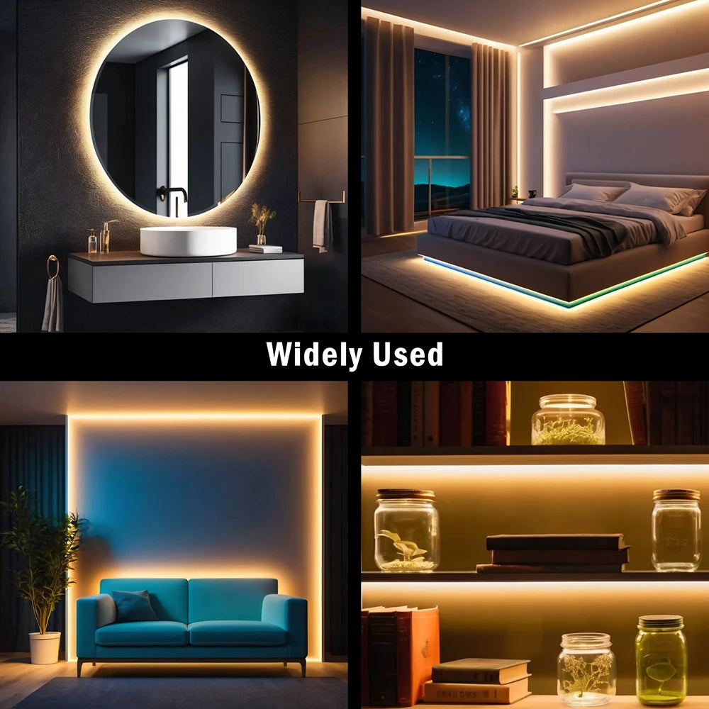 220V Dimmable COB LED Neon Strip Light Dimmer Switch Plug