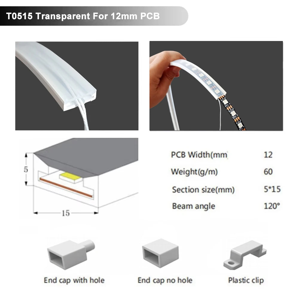 Silicone Neon Tube IP67 Waterproof Flexible Soft Silica Gel Sign