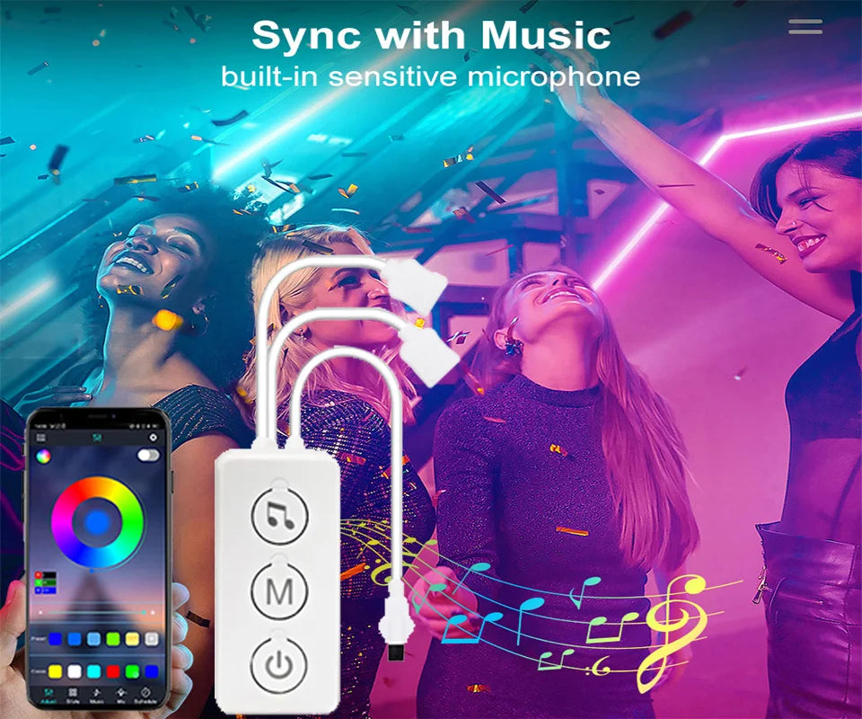 RGB Led Lights Strip Wifi Bluetooth Adhesive Led Tape