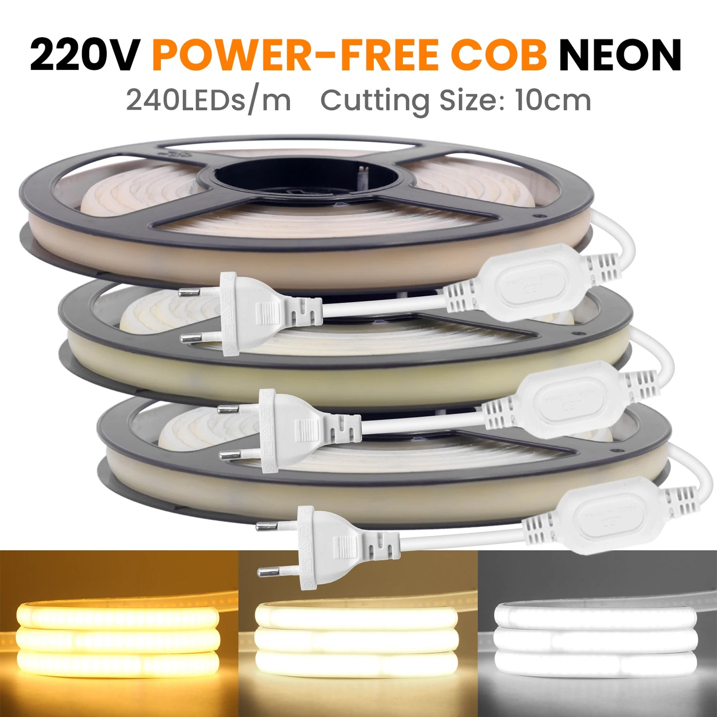 IP65 COB Self-adhesive Tape LED Neon Light Strips