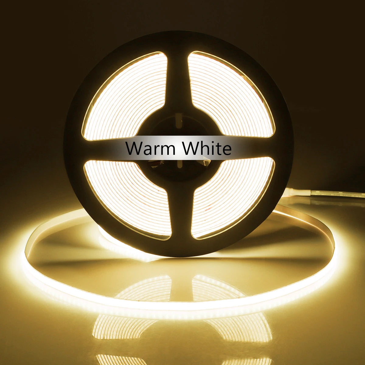 Super Bright FOB Single Color COB LED Strip Light Flexible 5MM PCB Width