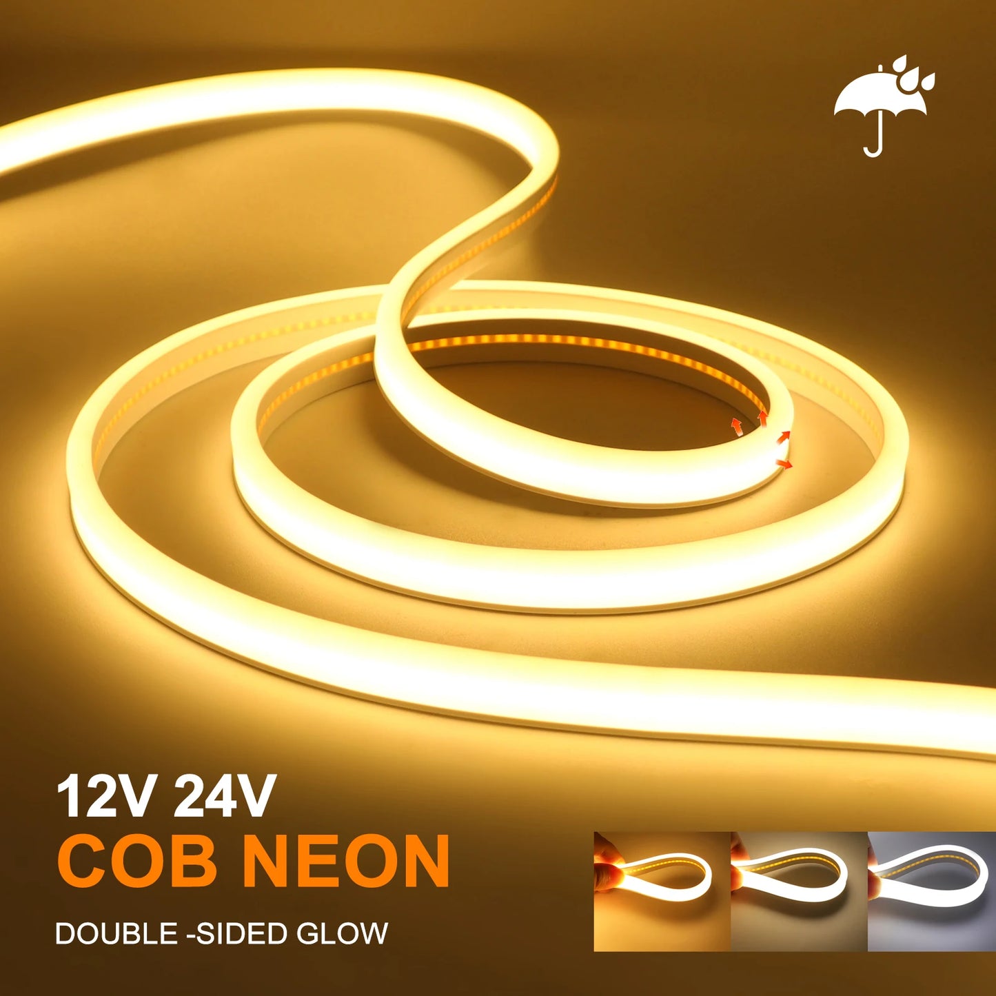 LED Strip Light Double Side Glow Flexible LED Neon Tape