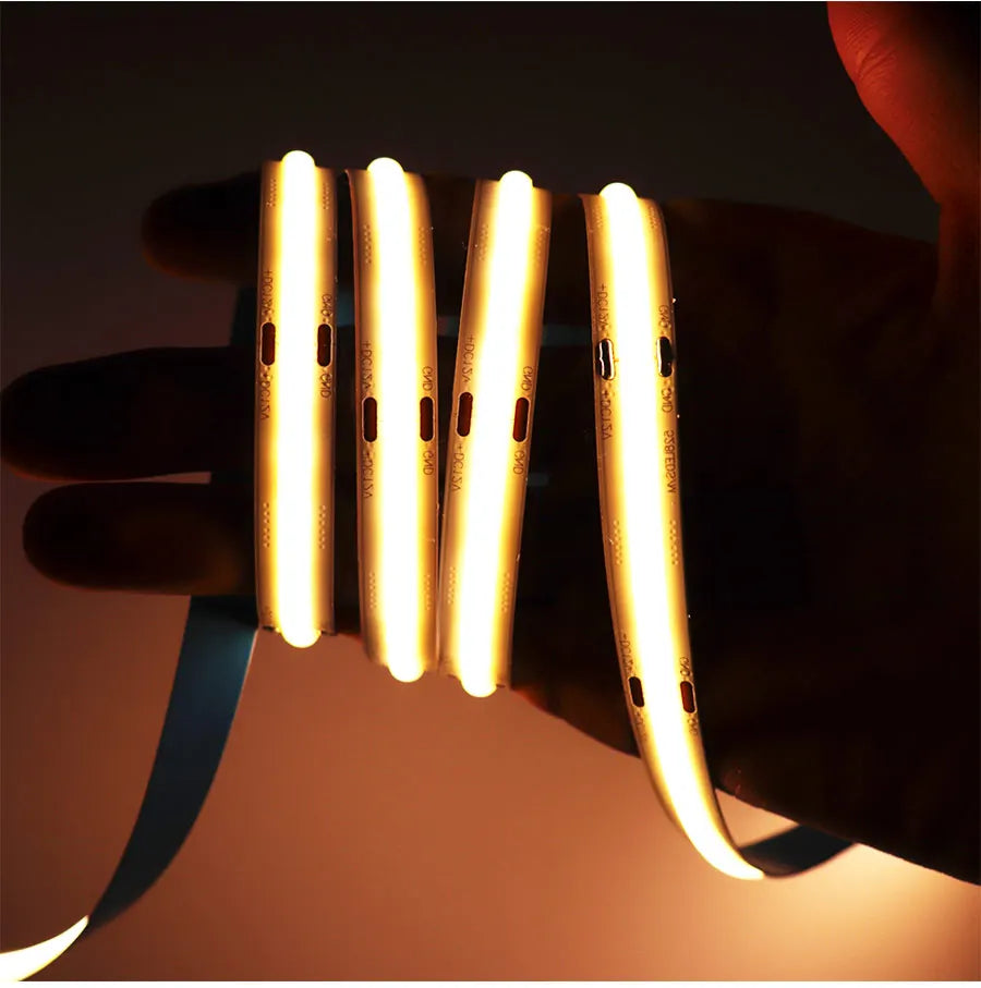 COB LED Strip 5mm 8mm 10mm Width LED Tape Bar Light