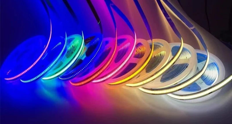 5/10m Super Bright FOB Single Color COB LED Strip Light Room Decor