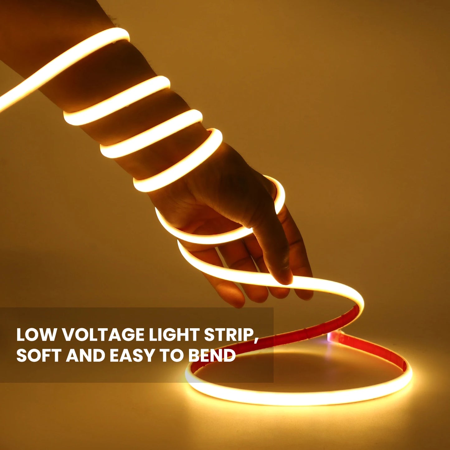 IP68 Waterproof COB LED Strip Light DC 12V 24V 320LEDs