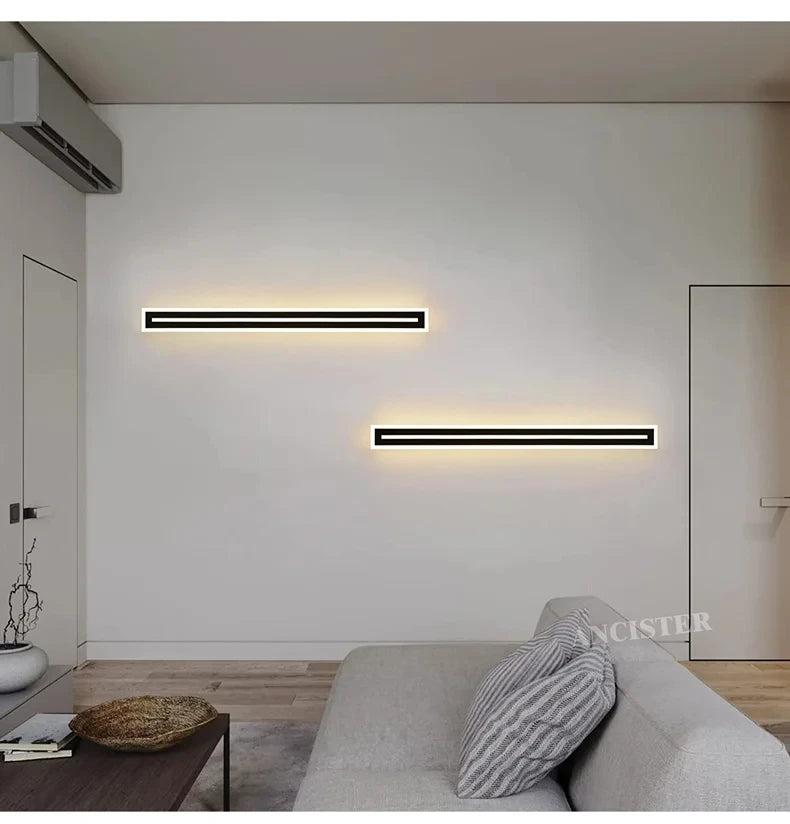 Outdoor waterproof IP65LED long strip wall lamp modern