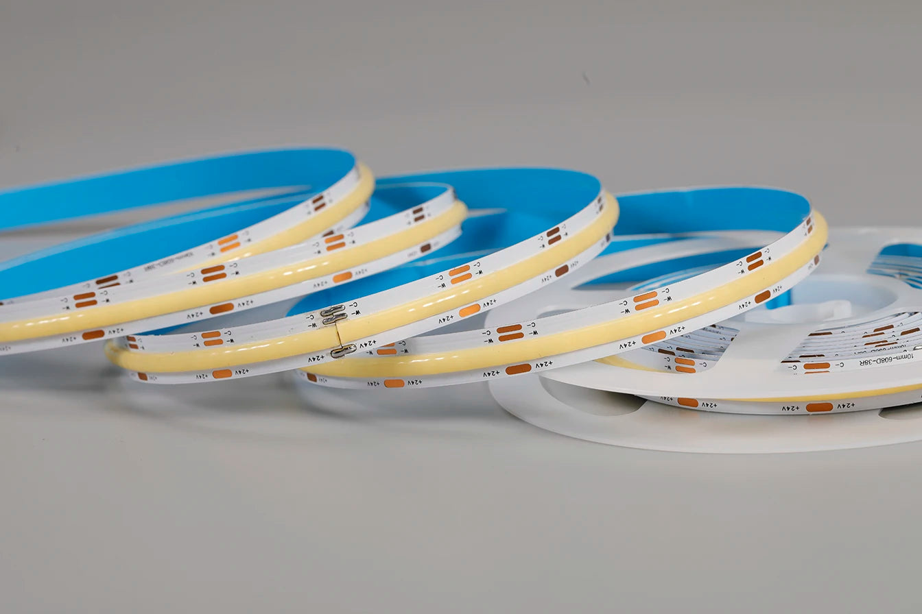 DC24V 2700K-6500K CCT COB FOB LED Strip Light 608LEDs