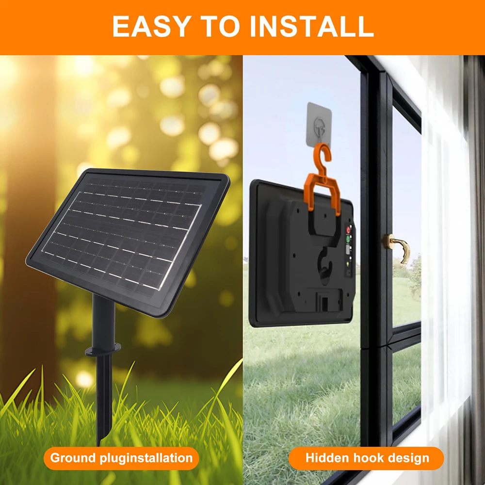 LED Neon Light Strip Solar 24V Waterproof 8 Modes 320LED