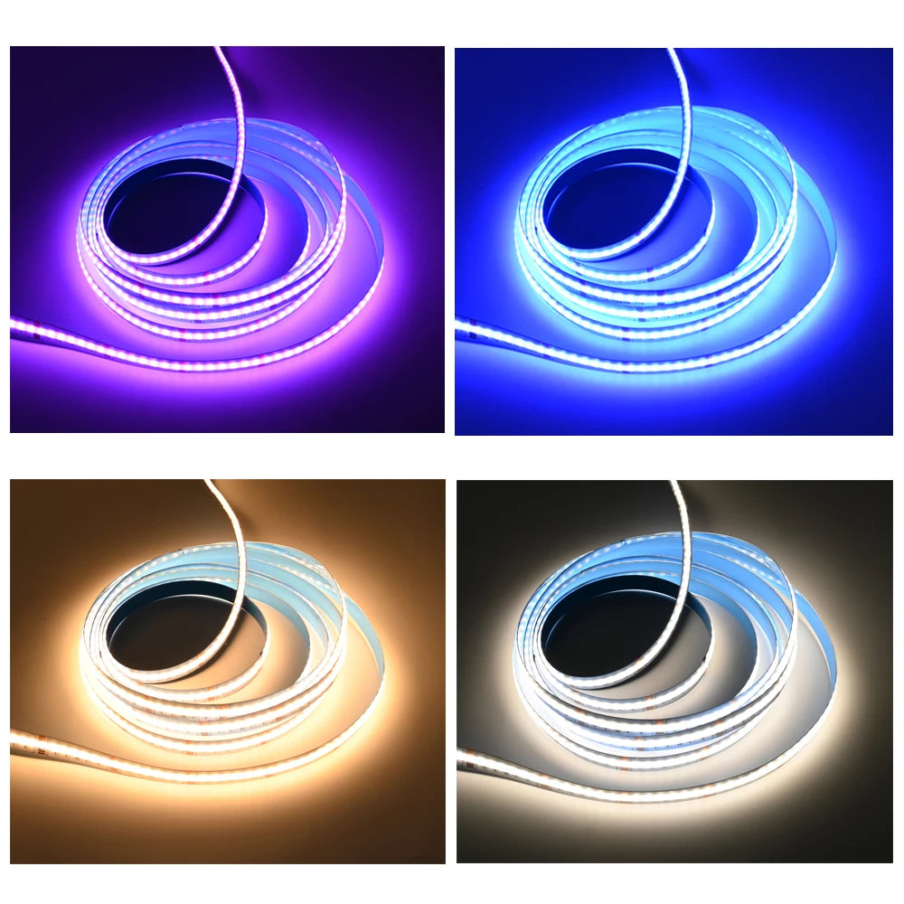 COB RGB+CCT LED Strip Flexible Dimmable Room Liner Light