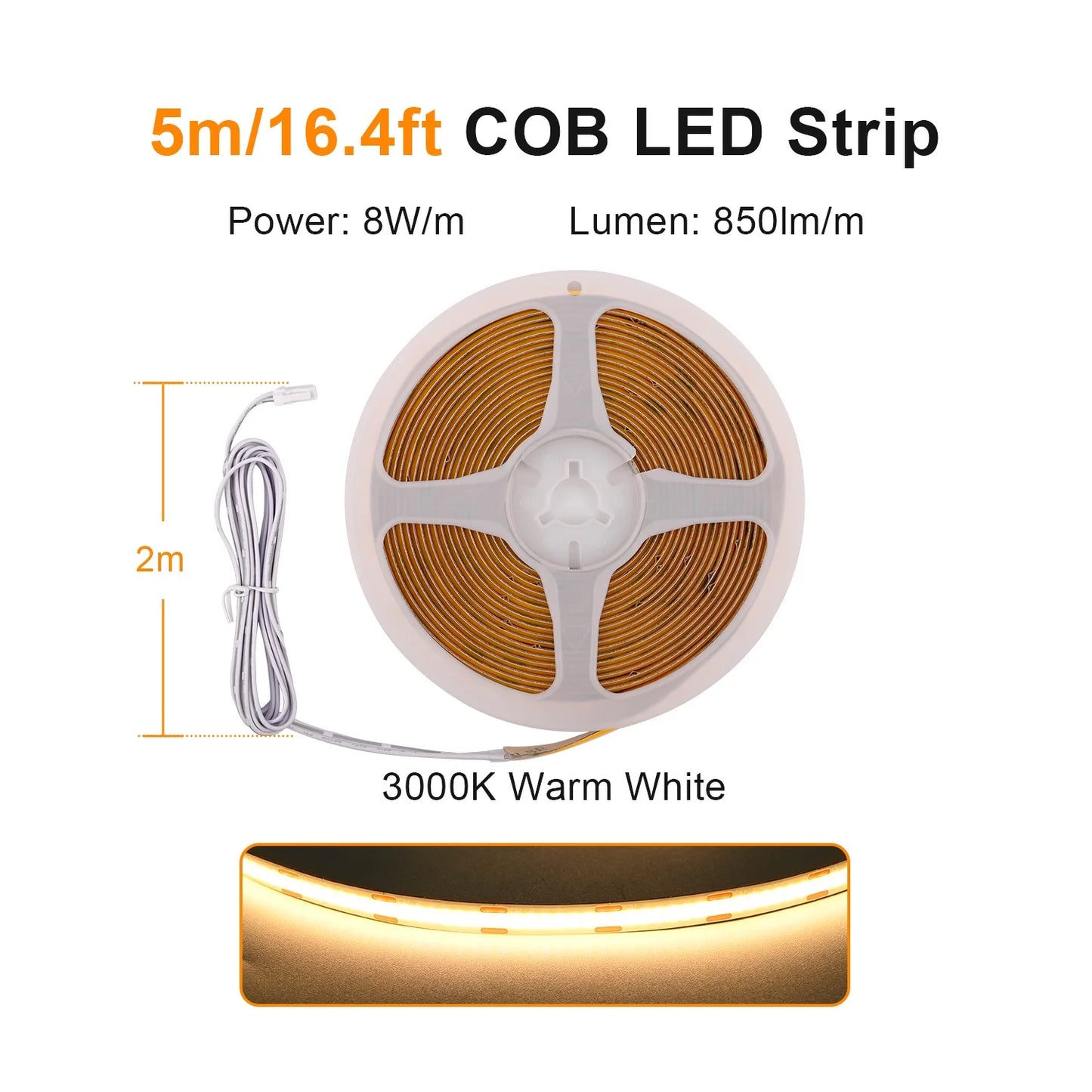 Under Cabinet COB LED Strip Light Collection Display