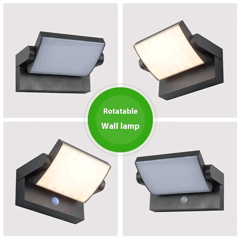 Motion Sensor Outdoor Wall Lamp IP65 Waterproof LED Porch